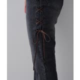 脇レースアップフレアパンツ | NICE CLAUP / OLIVE des OLIVE　OUTLET | 詳細画像39 