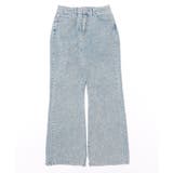 ブルー | ストーン付デニムフレアパンツ | NICE CLAUP / OLIVE des OLIVE　OUTLET