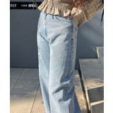 【サイズ展開あり】ストーン付デニムフレアパンツ | NICE CLAUP / OLIVE des OLIVE　OUTLET | 詳細画像5 