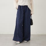 ドット | 多色プリントイージーパンツ | NICE CLAUP / OLIVE des OLIVE OUTLET