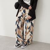 ブルー系 | 多色プリントイージーパンツ | NICE CLAUP / OLIVE des OLIVE OUTLET