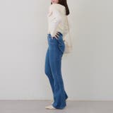 【3サイズ展開】後ろ姿まで可愛い、リボンデニムフレアパンツ | RMAF　NICE CLAUP / OLIVE des OLIVE | 詳細画像69 