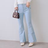 【3サイズ展開】後ろ姿まで可愛い、リボンデニムフレアパンツ | RMAF　NICE CLAUP / OLIVE des OLIVE | 詳細画像12 