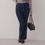 【3サイズ展開】後ろ姿まで可愛い、リボンデニムフレアパンツ | RMAF　NICE CLAUP / OLIVE des OLIVE | 詳細画像22 