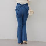 【3サイズ展開】後ろ姿まで可愛い、リボンデニムフレアパンツ | RMAF　NICE CLAUP / OLIVE des OLIVE | 詳細画像65 