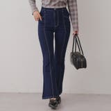 【3サイズ展開】後ろ姿まで可愛い、リボンデニムフレアパンツ | RMAF　NICE CLAUP / OLIVE des OLIVE | 詳細画像27 