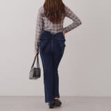 【3サイズ展開】後ろ姿まで可愛い、リボンデニムフレアパンツ | RMAF　NICE CLAUP / OLIVE des OLIVE | 詳細画像32 