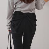 【3サイズ展開】後ろ姿まで可愛い、リボンデニムフレアパンツ | RMAF　NICE CLAUP / OLIVE des OLIVE | 詳細画像33 