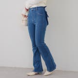 【3サイズ展開】後ろ姿まで可愛い、リボンデニムフレアパンツ | RMAF　NICE CLAUP / OLIVE des OLIVE | 詳細画像64 