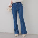 【3サイズ展開】後ろ姿まで可愛い、リボンデニムフレアパンツ | RMAF　NICE CLAUP / OLIVE des OLIVE | 詳細画像63 