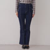 【3サイズ展開】後ろ姿まで可愛い、リボンデニムフレアパンツ | RMAF　NICE CLAUP / OLIVE des OLIVE | 詳細画像80 