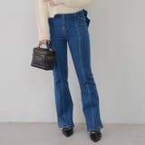 【3サイズ展開】後ろ姿まで可愛い、リボンデニムフレアパンツ | RMAF　NICE CLAUP / OLIVE des OLIVE | 詳細画像71 