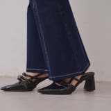 【3サイズ展開】後ろ姿まで可愛い、リボンデニムフレアパンツ | RMAF　NICE CLAUP / OLIVE des OLIVE | 詳細画像86 