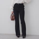 【3サイズ展開】後ろ姿まで可愛い、リボンデニムフレアパンツ | RMAF　NICE CLAUP / OLIVE des OLIVE | 詳細画像52 