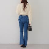 【3サイズ展開】後ろ姿まで可愛い、リボンデニムフレアパンツ | RMAF　NICE CLAUP / OLIVE des OLIVE | 詳細画像79 