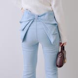 【3サイズ展開】後ろ姿まで可愛い、リボンデニムフレアパンツ | RMAF　NICE CLAUP / OLIVE des OLIVE | 詳細画像11 