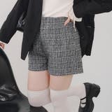 アイボリー | 【ツイードコレクション】チェックショートパンツ | RMAF　NICE CLAUP / OLIVE des OLIVE