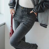 ブラック | 【2サイズ展開】スタッズセミフレアデニム | RMAF NICE CLAUP / OLIVE des OLIVE
