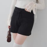 ブラック | ケーブル編みニットショートパンツ | RMAF　NICE CLAUP / OLIVE des OLIVE