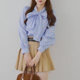 ストライプ | リボンタイブラウス | NICE CLAUP / OLIVE des OLIVE　OUTLET