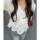 楊柳シアーラッフルブラウス | RMAF NICE CLAUP / OLIVE des OLIVE | 詳細画像2