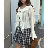 楊柳シアーラッフルブラウス | RMAF NICE CLAUP / OLIVE des OLIVE | 詳細画像7