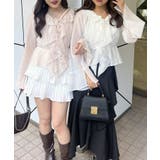 楊柳シアーラッフルブラウス | RMAF NICE CLAUP / OLIVE des OLIVE | 詳細画像6