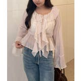 楊柳シアーラッフルブラウス | RMAF NICE CLAUP / OLIVE des OLIVE | 詳細画像17