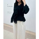 楊柳シアーラッフルブラウス | RMAF NICE CLAUP / OLIVE des OLIVE | 詳細画像19