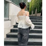 【夏から秋まで着れる】袖2wayシャーリングブラウス | NICE CLAUP / OLIVE des OLIVE　OUTLET | 詳細画像5 