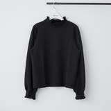 ブラック | プチハイシャーリングブラウス | NICE CLAUP / OLIVE des OLIVE　OUTLET