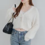 シャギーショートカーディガン | RMAF　NICE CLAUP / OLIVE des OLIVE | 詳細画像4 