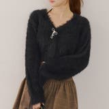 ブラック | シャギーショートカーディガン | RMAF　NICE CLAUP / OLIVE des OLIVE