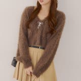 ブラウン | シャギーショートカーディガン | RMAF　NICE CLAUP / OLIVE des OLIVE