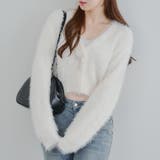 アイボリー | シャギーショートカーディガン | RMAF　NICE CLAUP / OLIVE des OLIVE