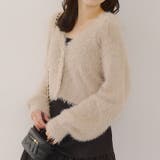 ピンクベージュ | シャギーショートカーディガン | RMAF　NICE CLAUP / OLIVE des OLIVE