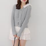 ケーブルZIPUPパーカー | NICE CLAUP / OLIVE des OLIVE　OUTLET | 詳細画像36 