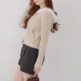 ベージュ | ケーブルZIPUPパーカー | NICE CLAUP / OLIVE des OLIVE　OUTLET