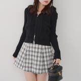 ブラック | ケーブルZIPUPパーカー | NICE CLAUP / OLIVE des OLIVE　OUTLET