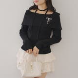 オフショルブローチ付きニット | NICE CLAUP / OLIVE des OLIVE　OUTLET | 詳細画像3 