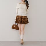 オフショルブローチ付きニット | NICE CLAUP / OLIVE des OLIVE　OUTLET | 詳細画像17 