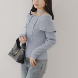 オフショルブローチ付きニット | NICE CLAUP / OLIVE des OLIVE　OUTLET | 詳細画像20 