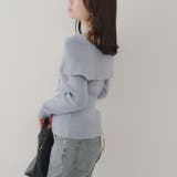 オフショルブローチ付きニット | NICE CLAUP / OLIVE des OLIVE　OUTLET | 詳細画像22 