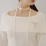 オフショルブローチ付きニット | NICE CLAUP / OLIVE des OLIVE　OUTLET | 詳細画像36 