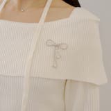 オフショルブローチ付きニット | NICE CLAUP / OLIVE des OLIVE　OUTLET | 詳細画像37 