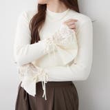 袖レース&リボンニットトップス | RMAF　NICE CLAUP / OLIVE des OLIVE | 詳細画像11 