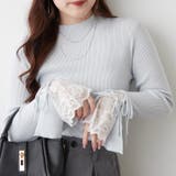 手元まで華やかに可愛く。袖レース&リボンニットトップス | RMAF　NICE CLAUP / OLIVE des OLIVE | 詳細画像61 