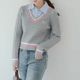 【MARCHES】シャツ&ニットドッキング | NICE CLAUP / OLIVE des OLIVE　OUTLET | 詳細画像1 