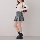 お顔周りスッキリ見え◎ ビッグ衿ジップカーディガン | NICE CLAUP / OLIVE des OLIVE OUTLET | 詳細画像7