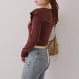 お顔周りスッキリ見え◎ ビッグ衿ジップカーディガン | NICE CLAUP / OLIVE des OLIVE OUTLET | 詳細画像19